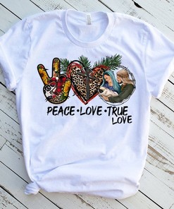 Peace Love True Story Bethlehem Nativity Christmas T-Shirt