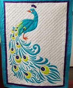 Peacock Quilt Bedding Set Bedroom Decor Gifts for Peacock Lovers