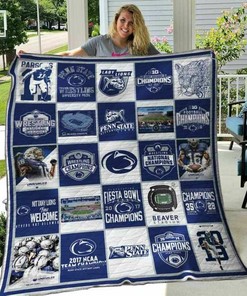 Penn State Nittany Lions Quilt Bedding Set - Great for Bedroom Decoration and Family Gifts