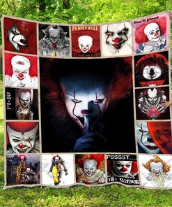 Pennywise Quilt Bedding Set Bedroom Decor, Gifts for Family