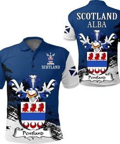 Pentland Scottish Family Crest Scotland Special Polo Shirt - Golf Shirt