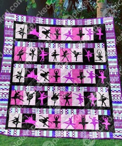 Perfect Bedding Set for Ballet Lovers, I Love Ballet Quilt Bedding Set Blanket, Gifts for Family