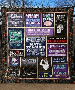 Perfect for Bedroom Decor and Family Gifts - Personalized Teacher Quilt Bedding Set