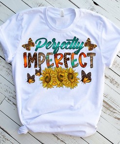 Perfectly Imperfect T-Shirt - Leopard Cowhide Western Sublimation Design