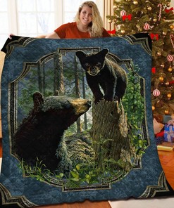 Personalize Your Bedroom with a Customized Bear Quilt Bedding Set - Perfect for Home Decor and Picnics