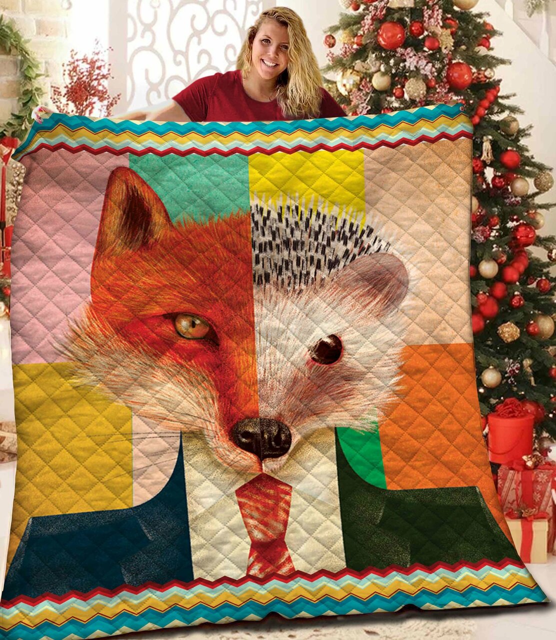 Personalize Your Bedroom with a Fox Quilt Bedding Set and Matching Pillowcases
