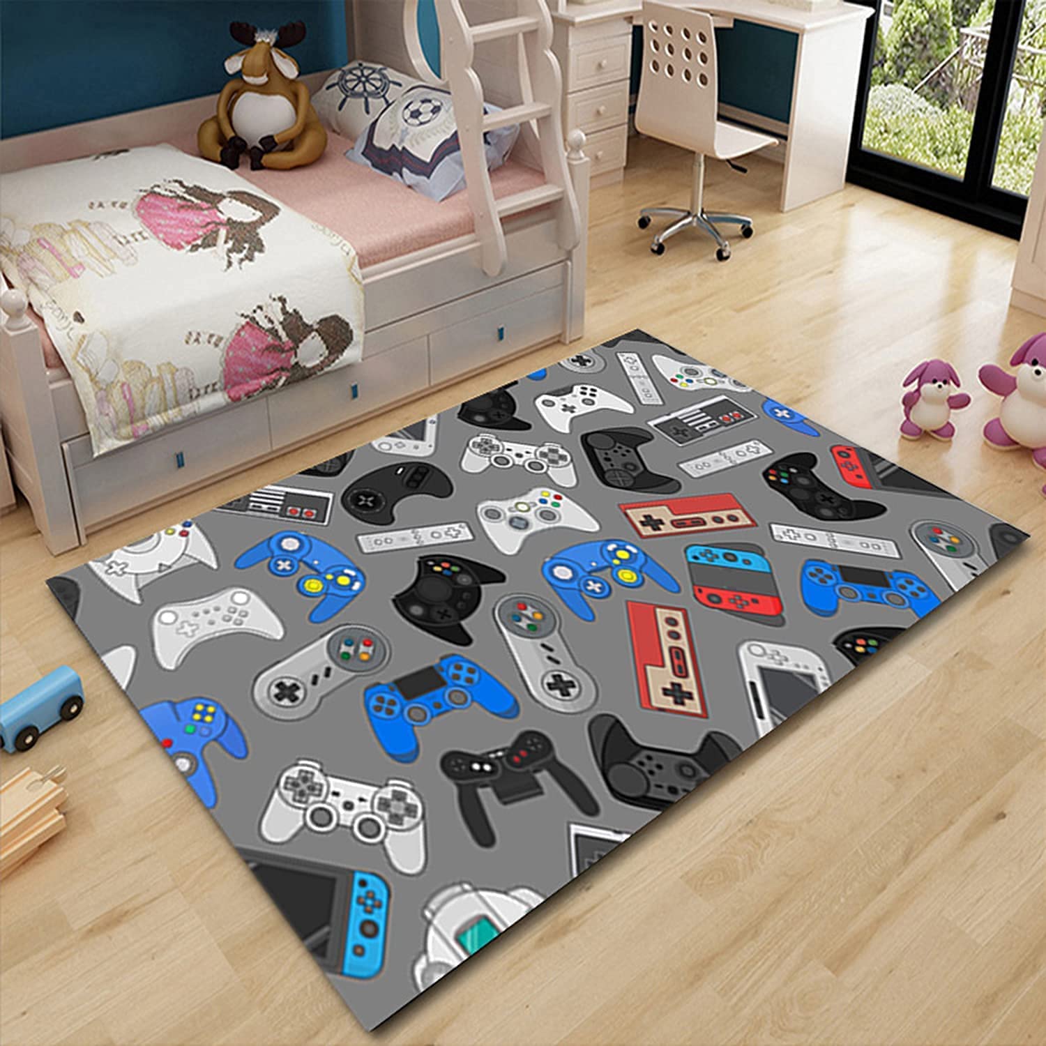 Personalize Your Space with 3D Gamer Rug for Boys Bedroom Carpets Gamepad Playroom Doormat