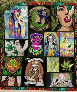 Personalized 420 Girl Quilt Bedding Set - Great for Bedroom Decor and Family Gifts
