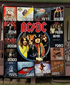 Personalized AC/DC Quilt Bedding Set - Ideal for Home Decoration and Family Gifts