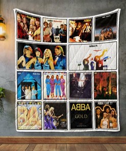 Personalized Abba Album Covers Quilt Bedding Set Blanket - Great for Bedroom Decor and Family Gifts