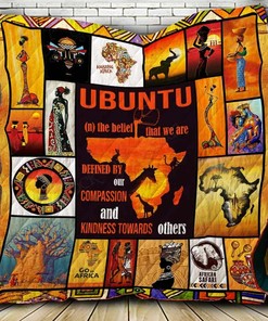 Personalized Africa I Love You Quilt Bedding Set for Home Decoration and Picnic - Great Gifts for Family
