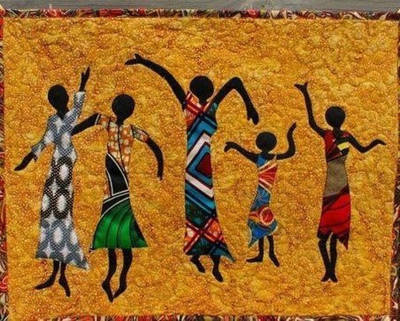 Personalized African Cheering Quilt Bedding Set - Great for Bedroom Decor and Family Gifts