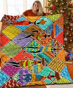Personalized African Girl Quilt Bedding Set - Ideal for Home Decoration and Family Gifts