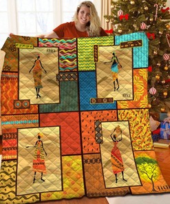 Personalized African Quilt Bedding Set for Home Decor and Family Gifts