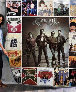 Personalized Alabama Albums Cover Poster Quilt Bedding Set for Home and Picnic, Gifts for Fans and Family