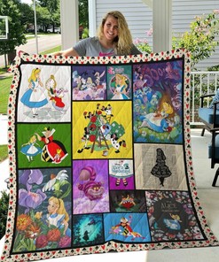 Personalized Alice In Wonderland Bedding Set for Home Decoration, Suitable for Picnic and Family Gifts