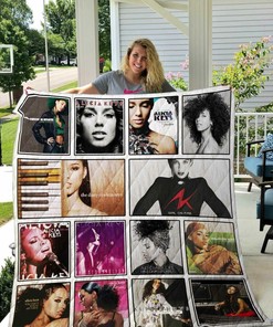 Personalized Alicia Keys Quilt Bedding Set, Perfect for Bedroom Decor and Family Gifts