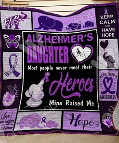 Personalized Alzheimer Quilt Bedding Set - Great for Bedroom Decor and Family Gifts