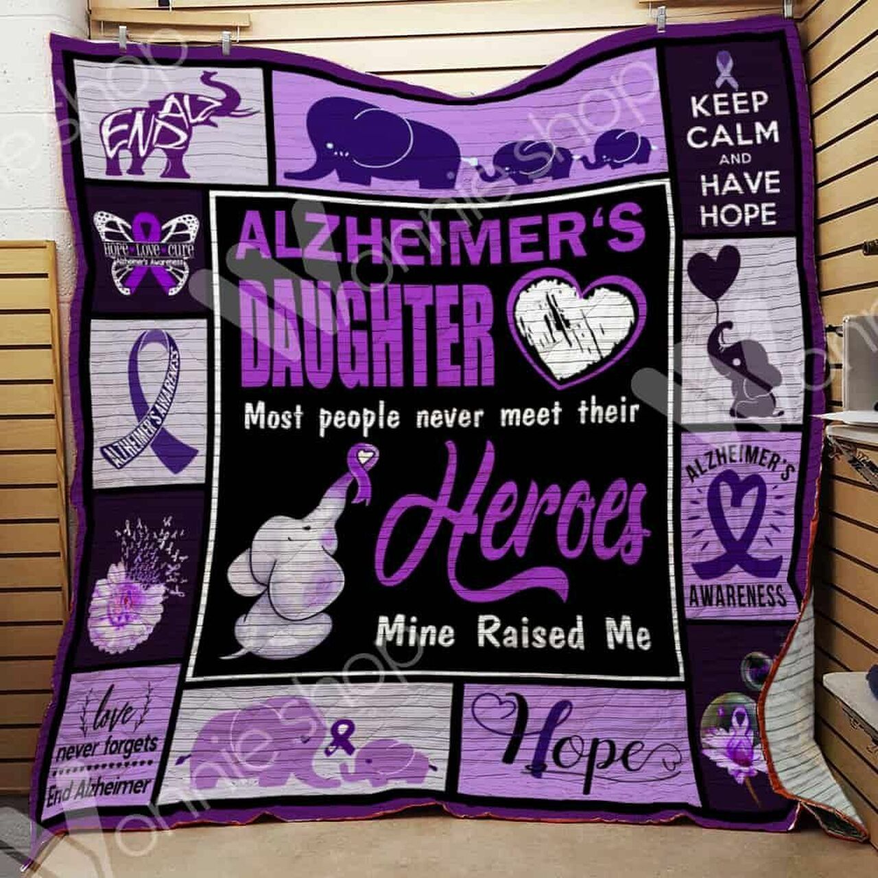 Personalized Alzheimer Quilt Bedding Set - Great for Bedroom Decor and Family Gifts