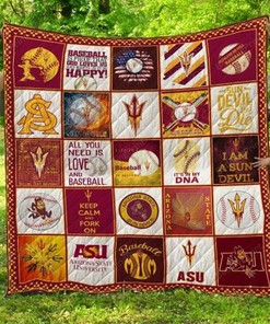 Personalized Arizona State Sun Devils Quilt Bedding Set - Great for Bedroom Decor and Gifts