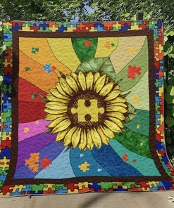 Personalized Autism BL230705B Quilt Bed Set Blanket - Great for Bedroom Decoration and Family Gifts