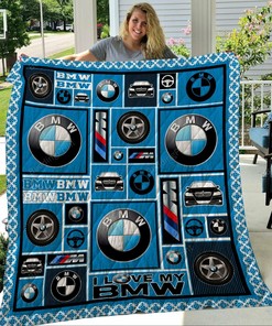 Personalized B-M-W Quilt Bedding Set Blanket - Suitable for Home Decoration and Picnic