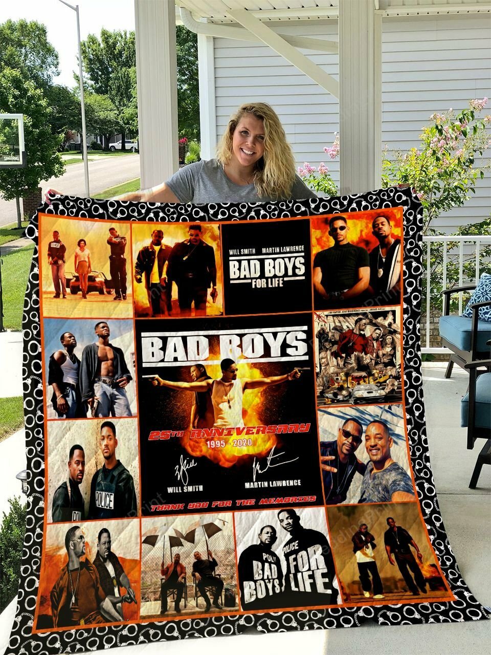 Personalized Bad Boys Quilt Bedding Set - Great for Bedroom Decor and Family Gifts