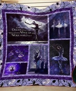 Personalized Ballet Quilt Bedding Set for Home and Picnic