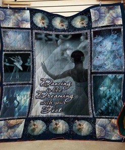 Personalized Ballet Quilt Bedding Set with Pillowcases for Family Gifts
