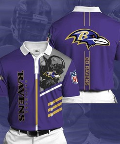 Personalized Baltimore Ravens No16 Polo Shirt, 3D All Over Print 8582