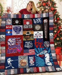Personalized Baseball Quilt Bedding Set: Perfect for Sports Fans and Home Decor, Gifts for Family