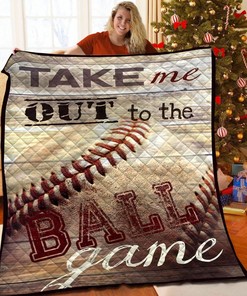 Personalized Baseball Quilt Blanket and Bedding Set for Family Gifts and Home Decoration