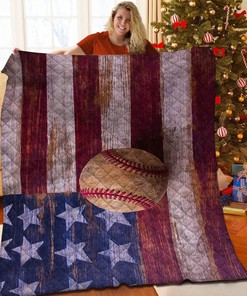 Personalized Baseball Quilt Blanket and Bedding Set for Home Decoration and Gifts