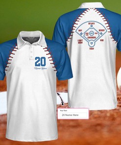 Personalized Baseball Team Custom Name And Number Polo Shirt