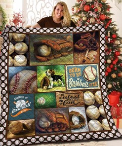 Personalized Baseball Theme Quilt Bedding Set with Matching Pillowcases for Bedroom Decoration