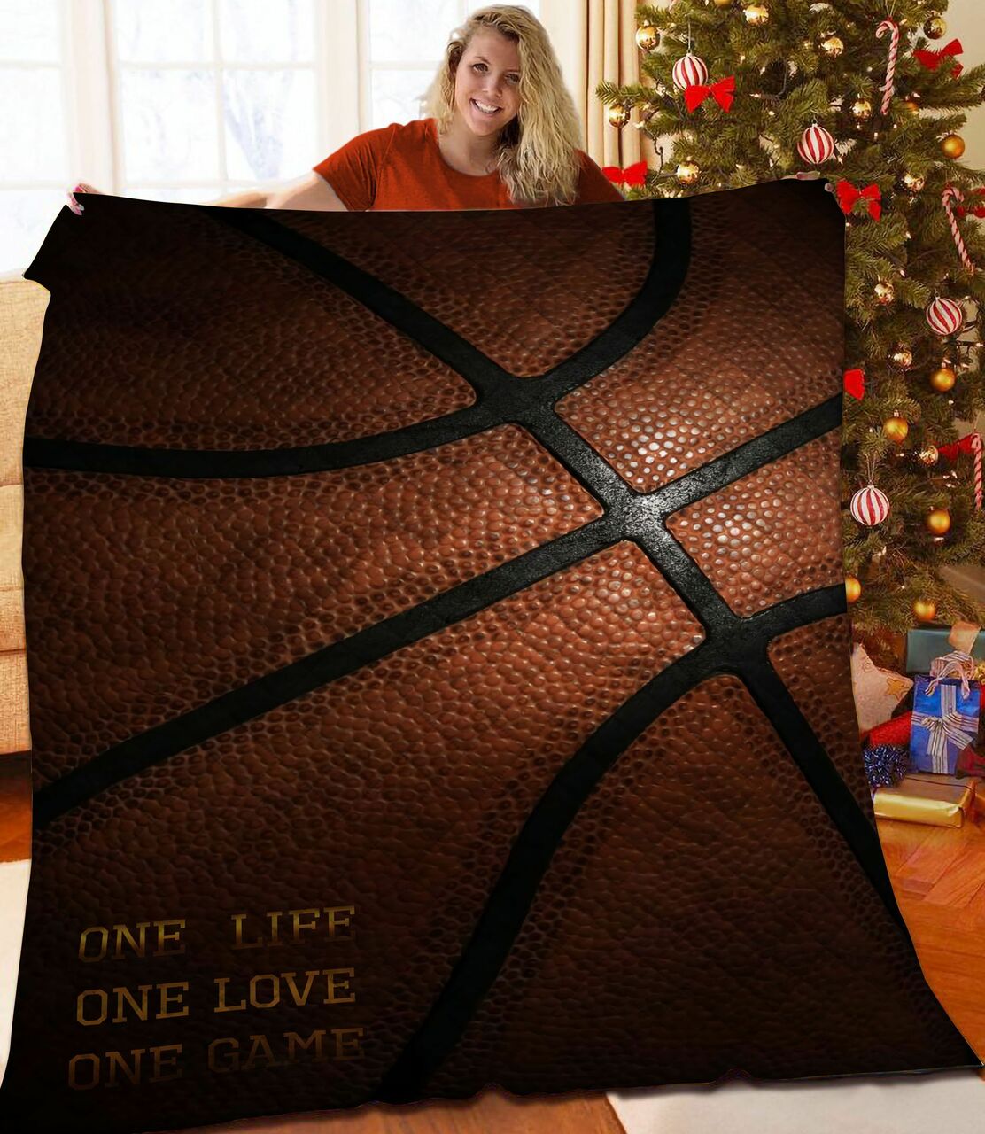 Personalized Basketball Quilt Bedding Set for Home Decor and Family Gifts, Great for Fans