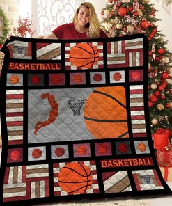 Personalized Basketball Quilt Bedding Set for Home Decor and Great Family Gifts