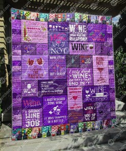 Personalized Be Kind Please Rewine Quilt Bedding Set - Ideal for Bedroom Decor and Family Gifts