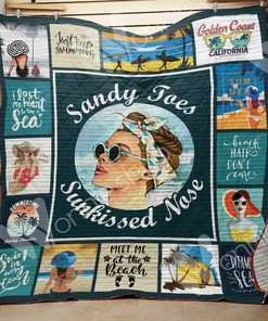 Personalized Beach Quilt Bedding Set Bedroom Decor, Gifts for Family