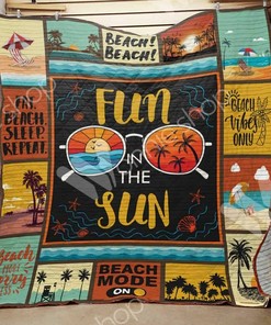 Personalized Beach Quilt Bedding Set for Home Decoration and Picnic, Gifts for Family
