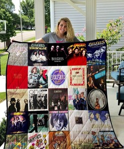 Personalized Bee Gees Blanket Quilt Bedding Set - Great Gifts for Family and Bedroom Decor