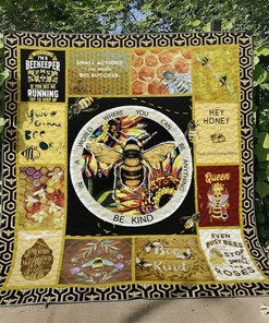 Personalized Bee Quilt Bed Set Blanket, Perfect for Bedroom Decor and Family Gifts