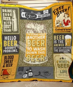 Personalized Beer Quilt Bedding Set for Home Decoration and Picnics, Perfect Gifts for Family
