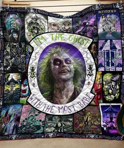 Personalized Beetlejuice Collage Blanket Quilt Bedding Set for Home Decoration, Great Gifts for Family