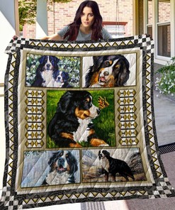 Personalized Bernese Mountain Quilt Blanket Bedding Set - Gifts for Fans and Family