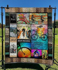 Personalized Bicycle Quilt Bedding Set - Perfect for Bedroom Decor and Family Gifts