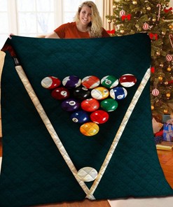Personalized Billiard Ball Quilt Blanket Bedding Set - Suitable for Home Decoration and Picnic