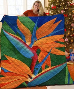 Personalized Bird Of Paradise Quilt Bedding Set - Great for Bedroom Decor and Family Gifts