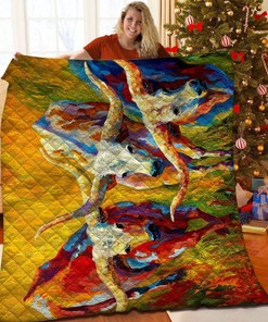 Personalized Bison Cow Quilt Bedding Set - Great for Bedroom Decoration and Family Gifts