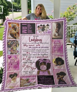 Personalized Black Girl To My Granddaughter Quilt Bedding Set Blanket From Grandma I Love You Forever And Always